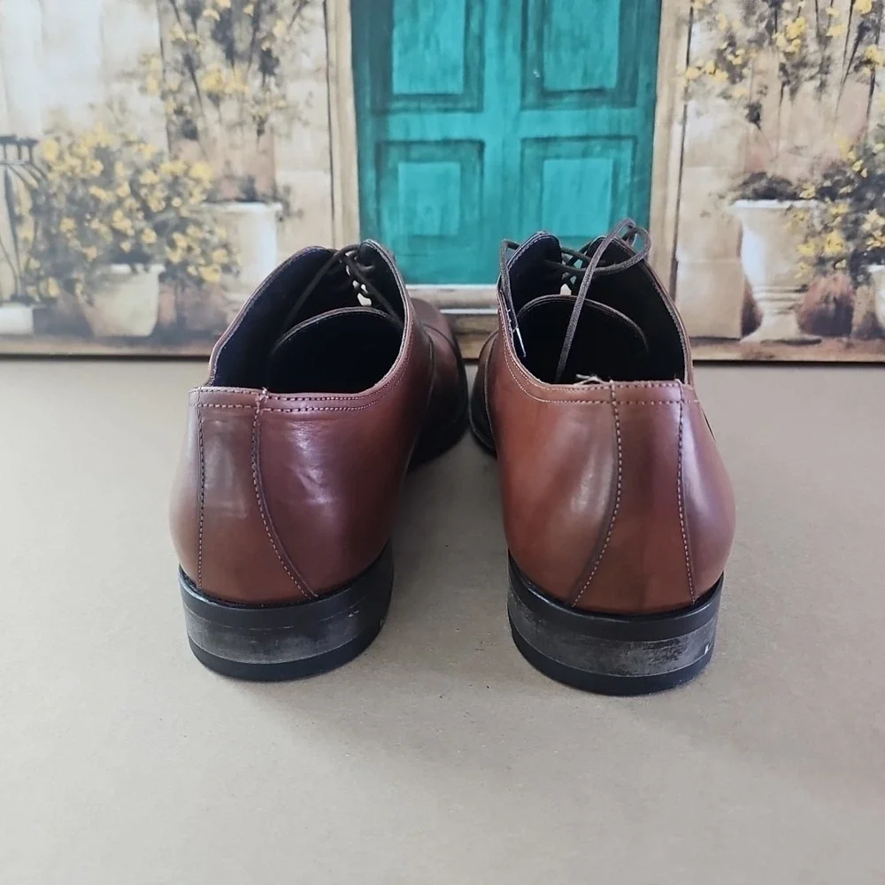 To Boot New York Adam Derrick 12981 Brown Cap Toe Oxford Dress Shoes Men's 13‎